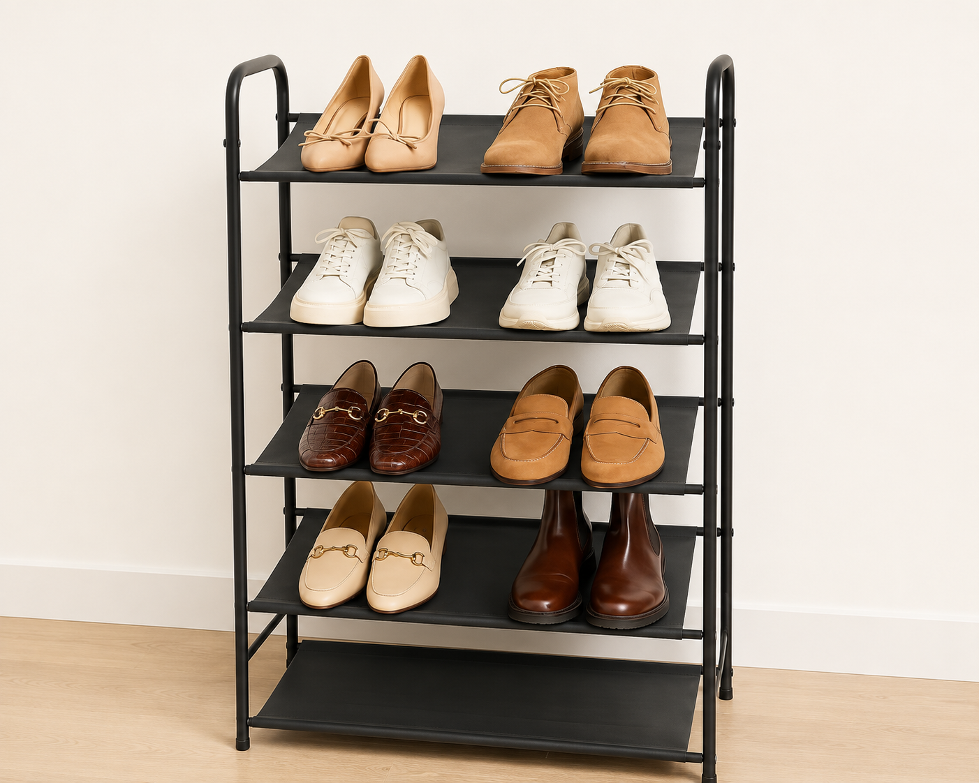 4-Tier Shoe Rack Organizer (H81 W60 D25)