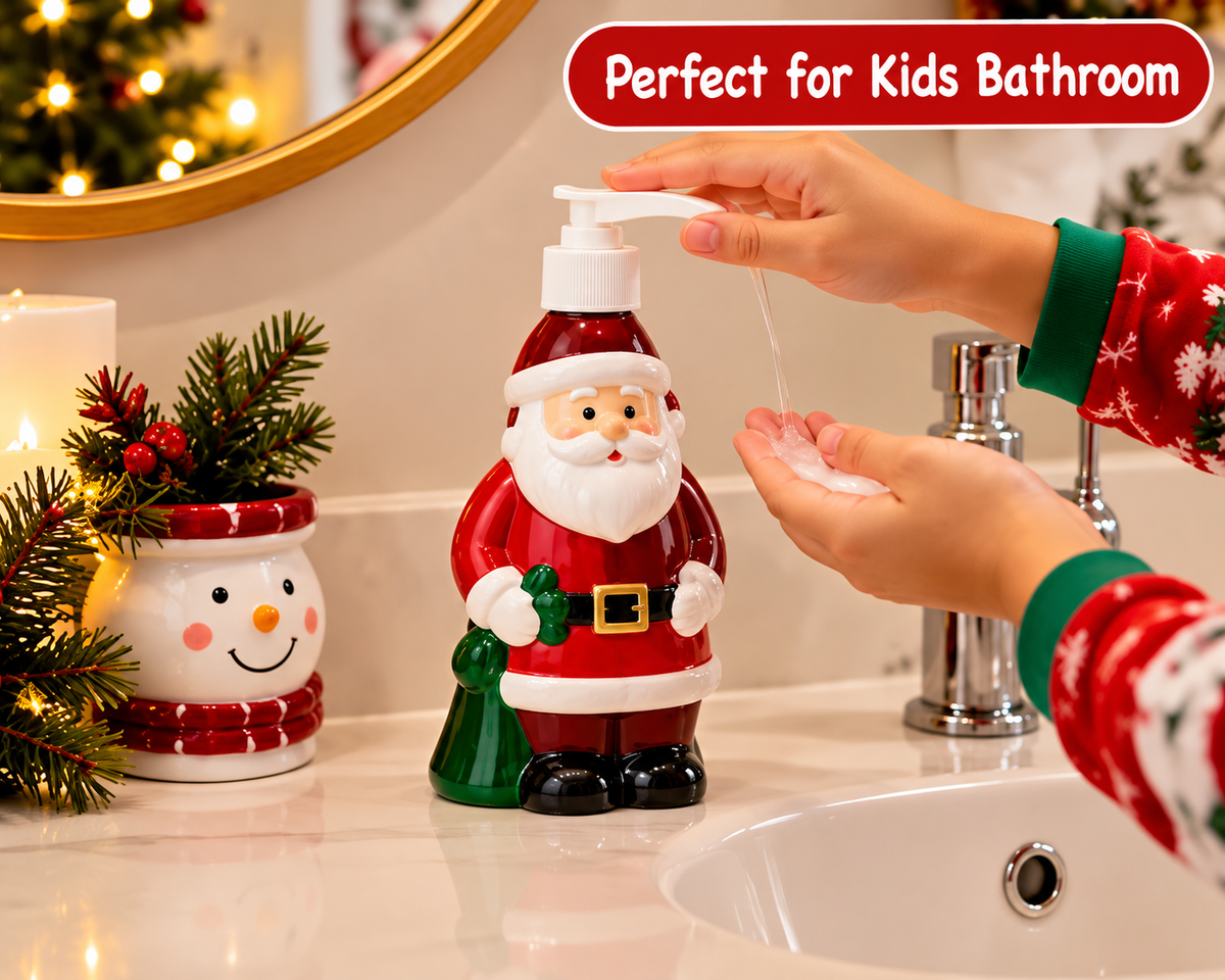 Christmas Santa Soap Dispenser for Bathroom -350 ml