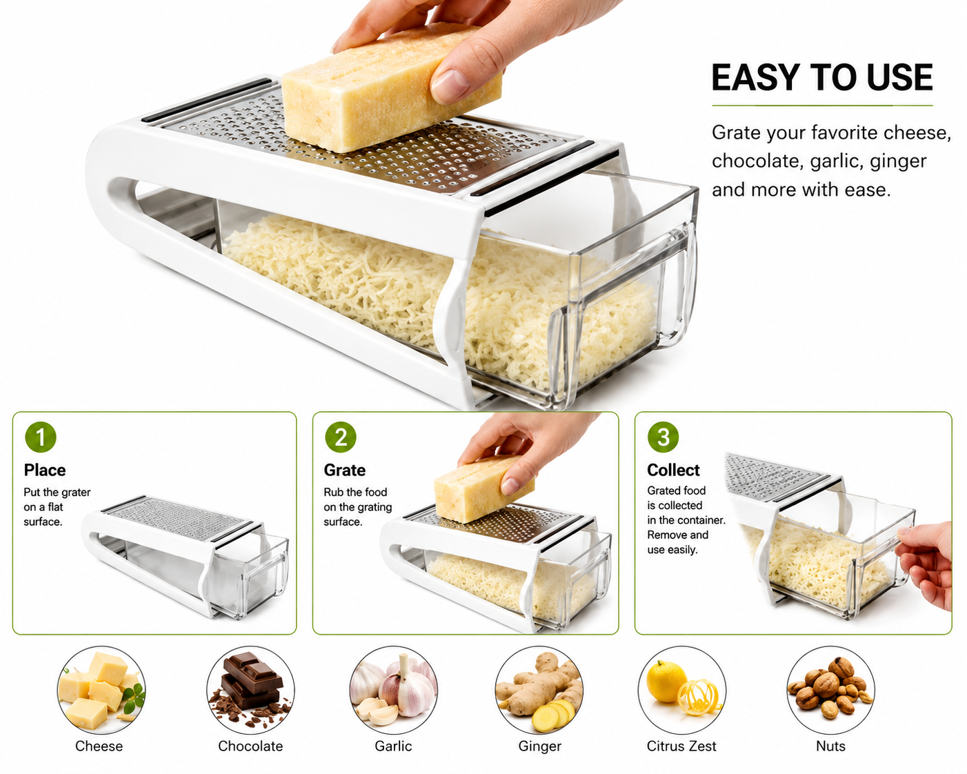 Cheese Grater with Container