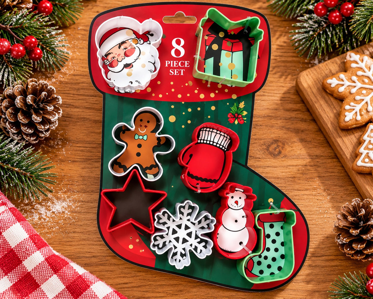 Christmas Cookie Cutters Set - 8 Pieces