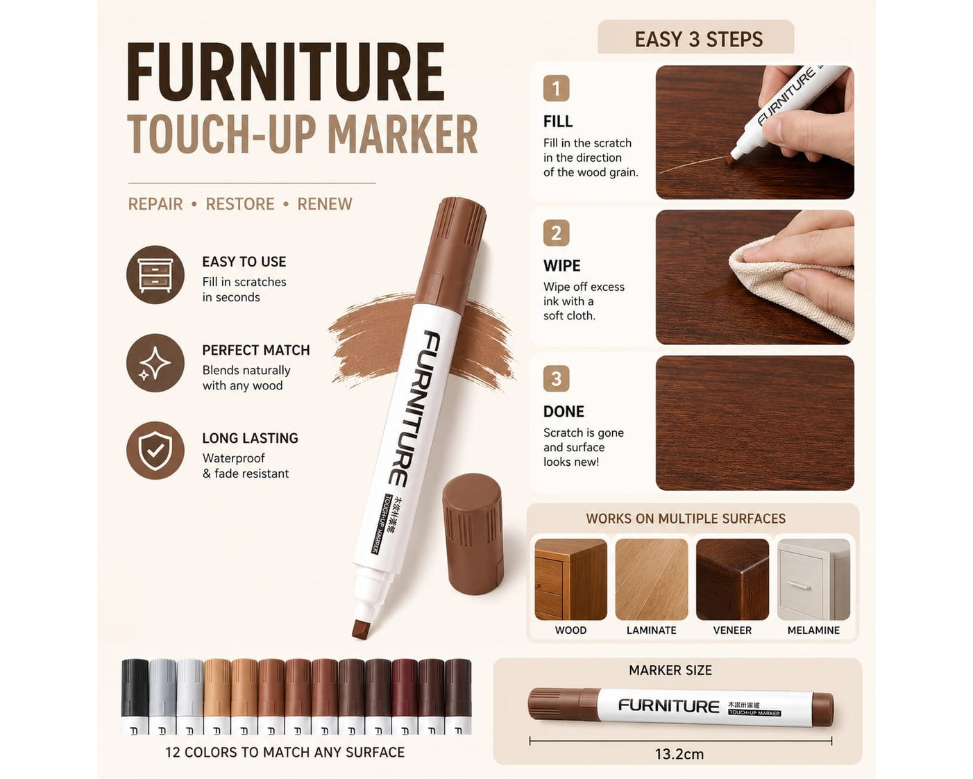 Furniture Touch-up Marker