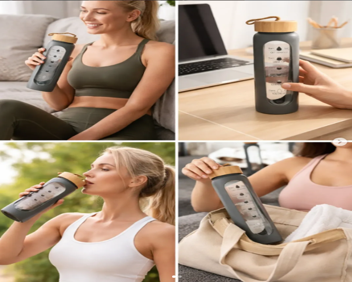 Borosilicate Glass Bottle With Silicone Cover