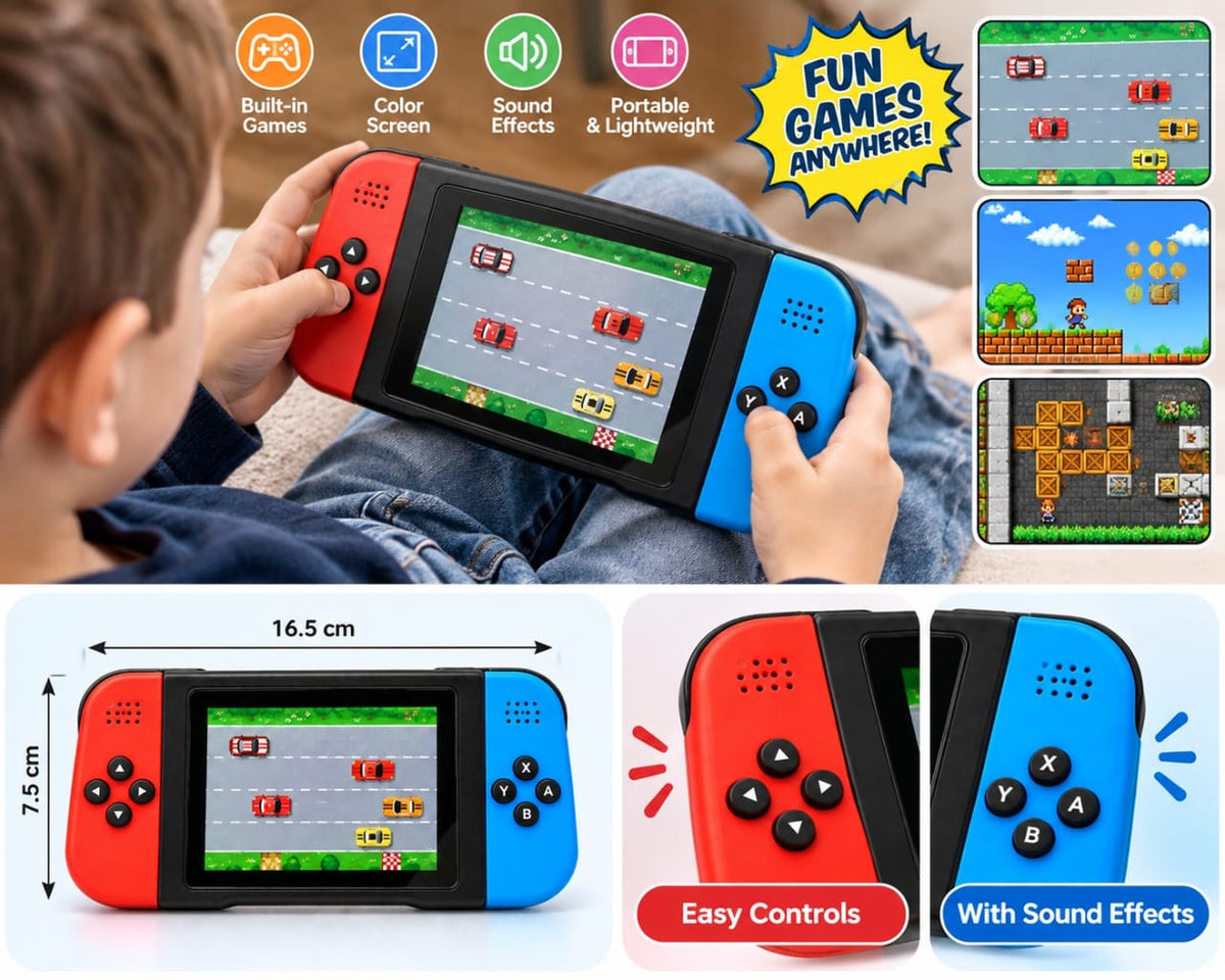 Portable Handheld Game Console for Kids – Mini Retro Gaming device