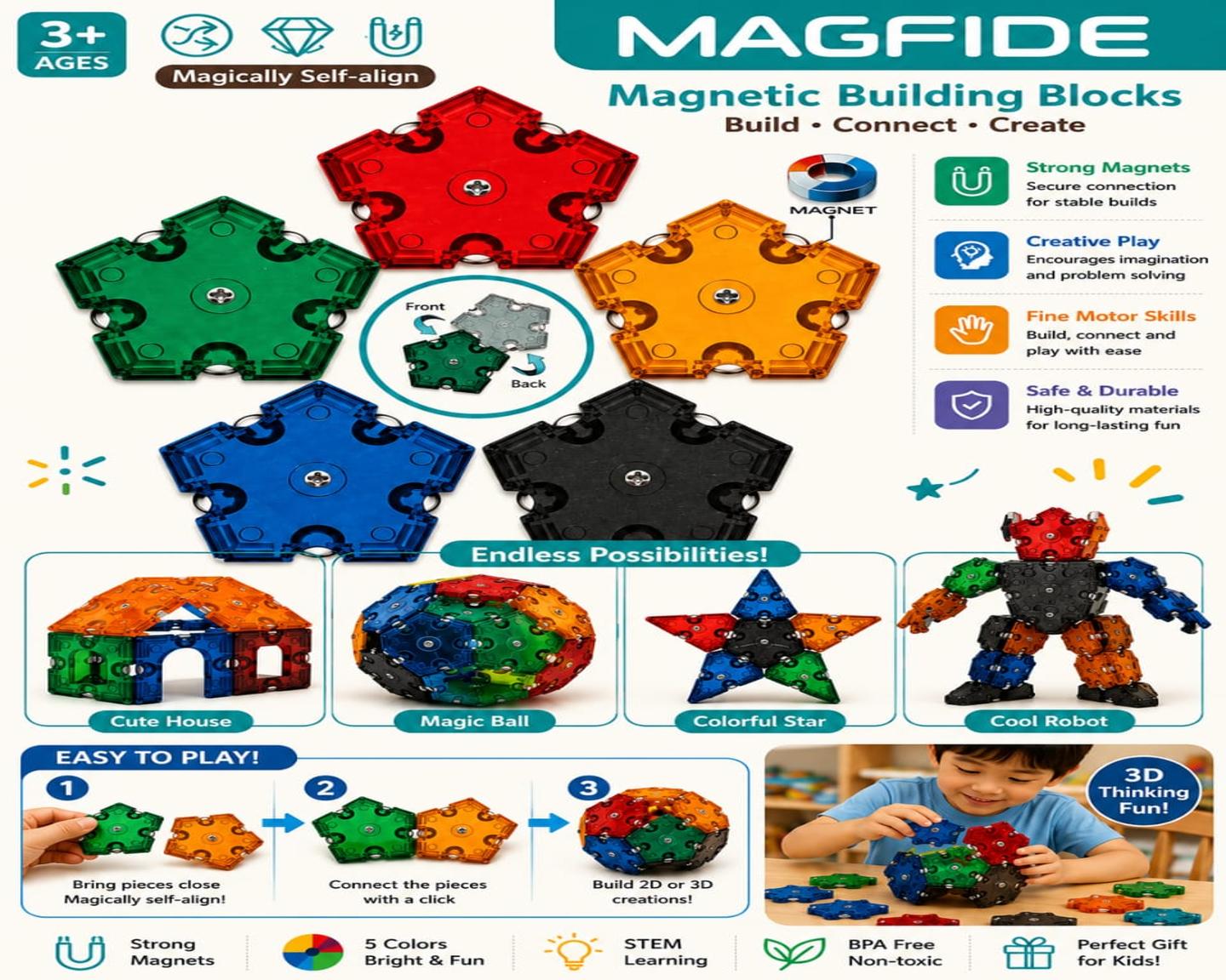 Magnetic Building Blocks