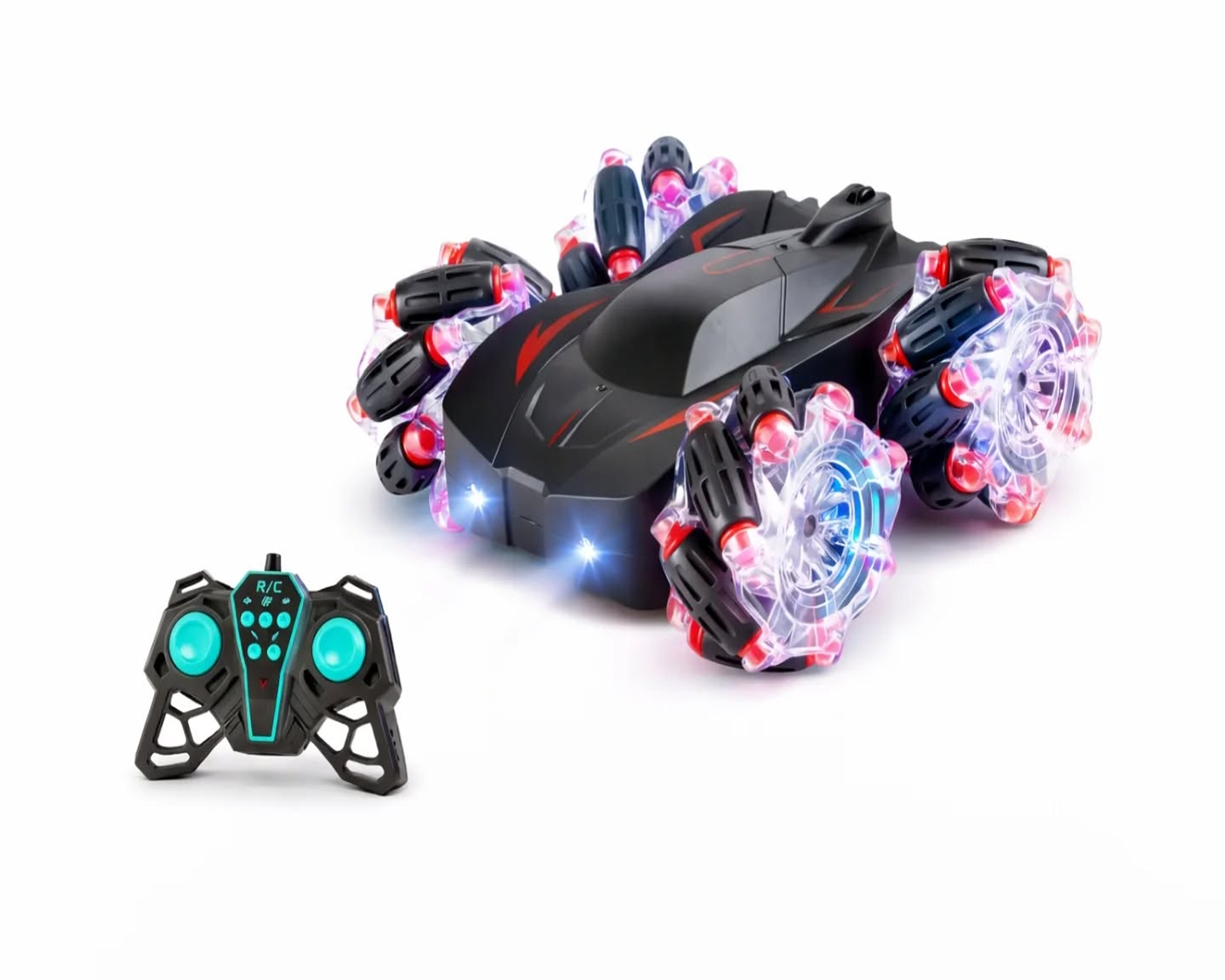 360° Stunt RC Car with LED Wheels