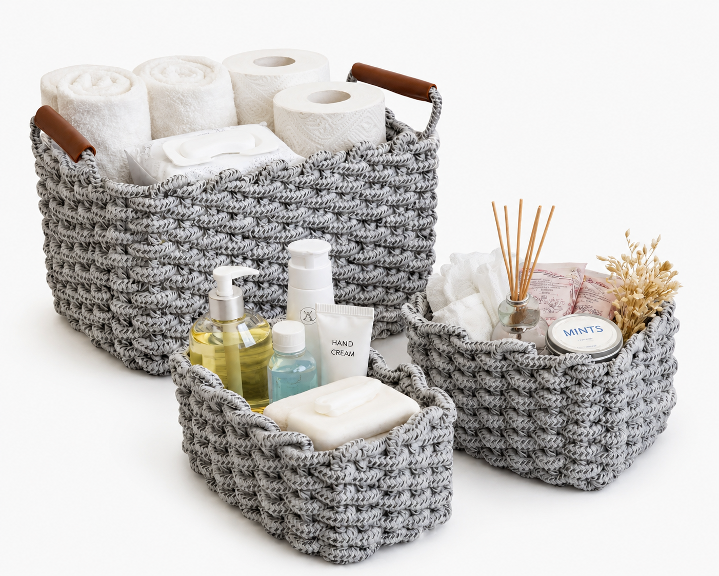 Woven Storage Basket Set of 3