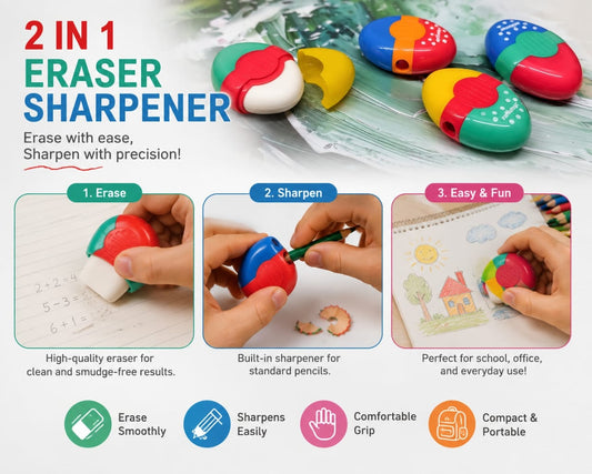 2-in-1 Eraser Sharpener