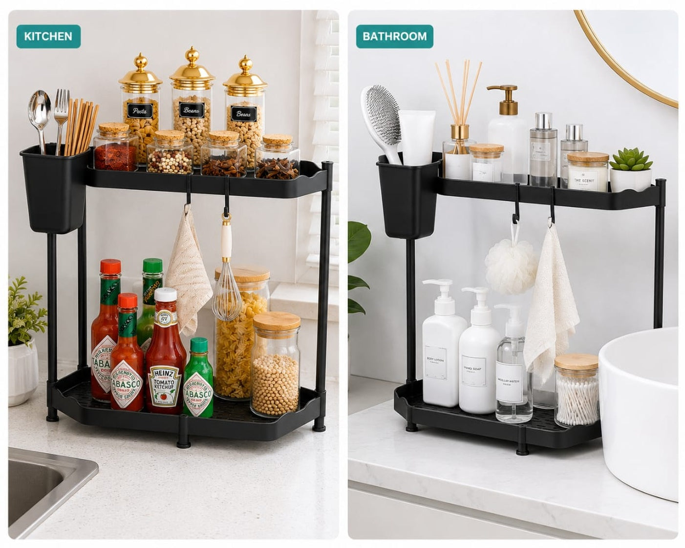 2 Tier Multi-Purpose Organizer Rack