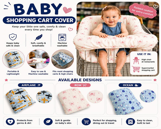 Baby Shopping Cart & High Chair Cover
