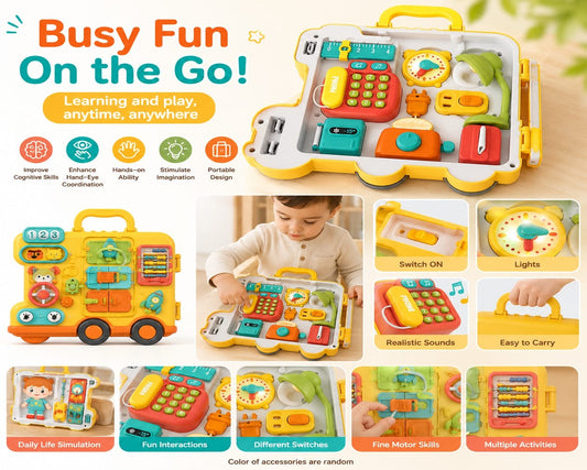 Montessori Busy Board Activity Case