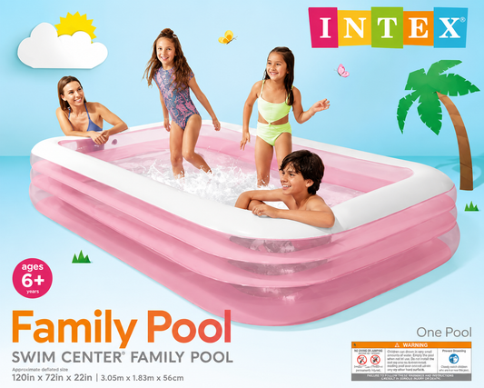 INTEX Family Inflatable Swimming Pool 305 x 183 x 56 cm