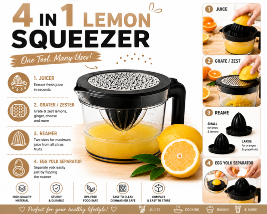 4-in-1 Lemon Squeezer