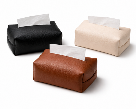 Leather Tissue Box Cover