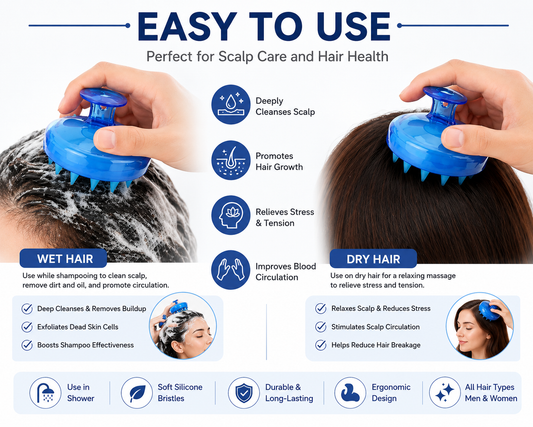 Soft Scalp Scrubber for Hair