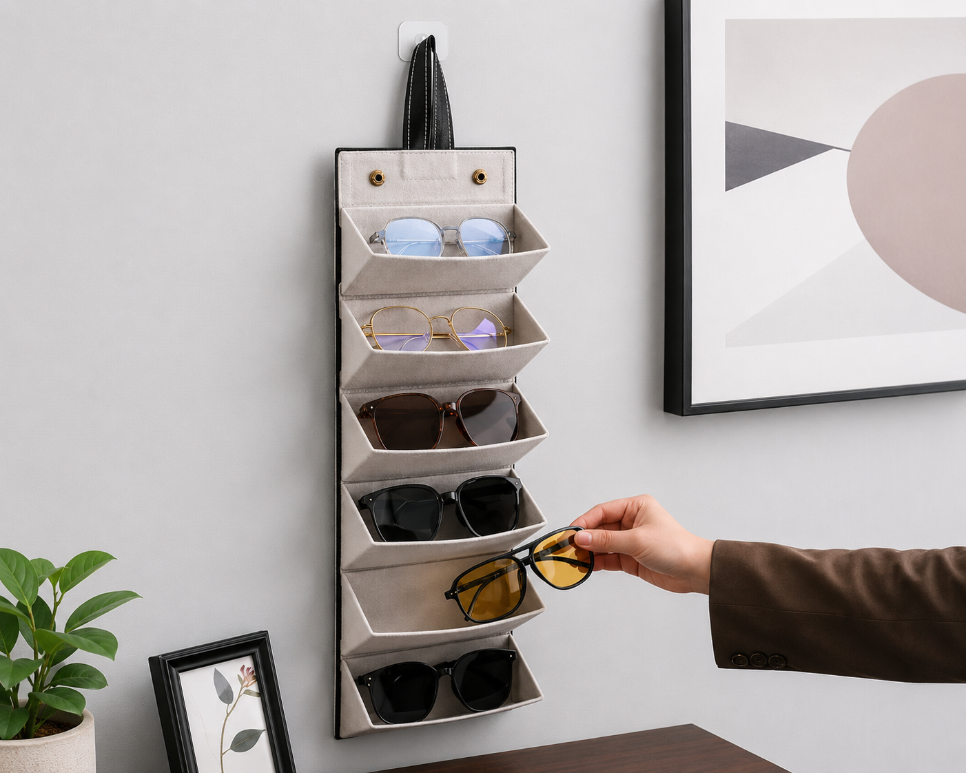 Hanging Sunglasses Organizer