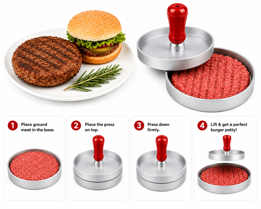 Aluminum Burger Press