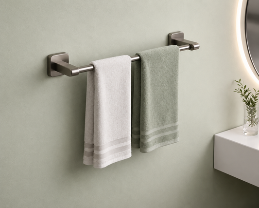 Self-Adhesive Stainless Steel Towel Bar -Grey