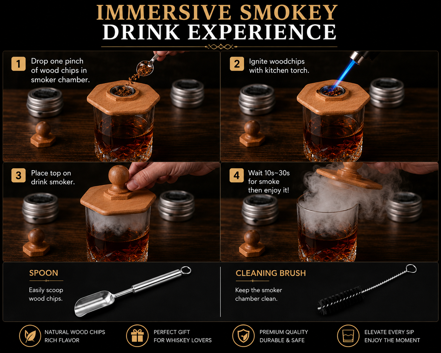 Whisky Smoker Cocktail kit