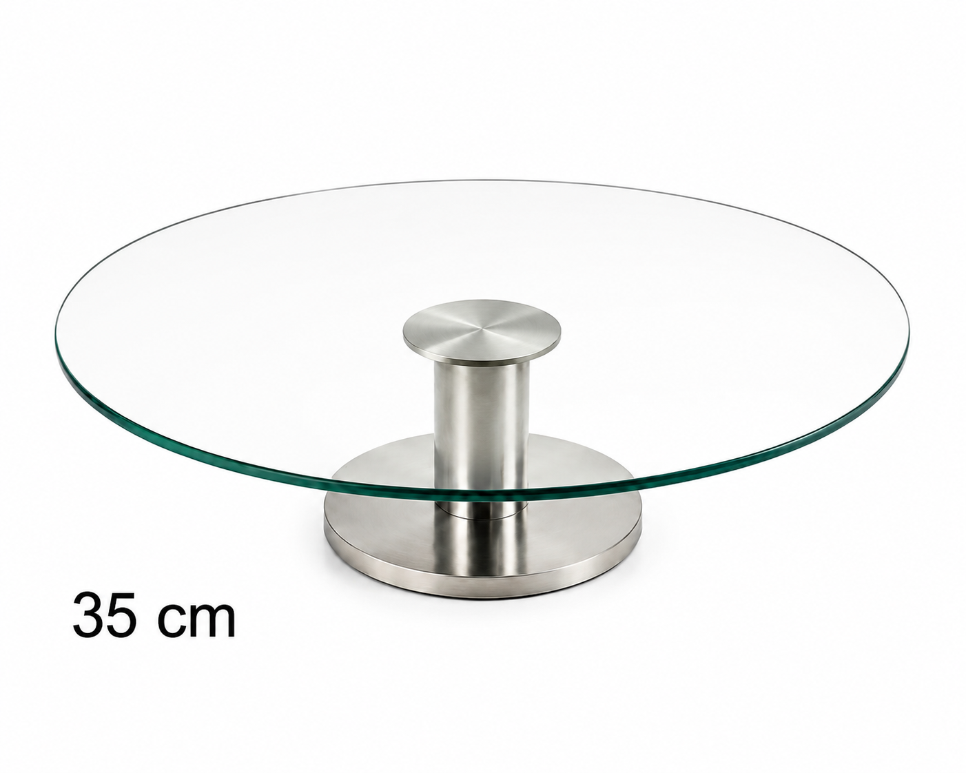 Glass Rotating Cake Stand - 35cm