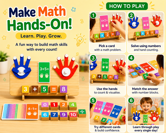 Montessori Wooden Math Counting Board