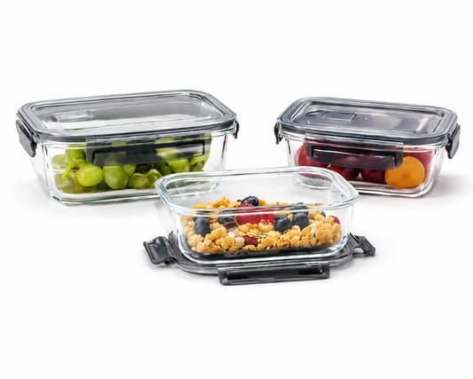 Glass Food Containers – 3 PCS Set