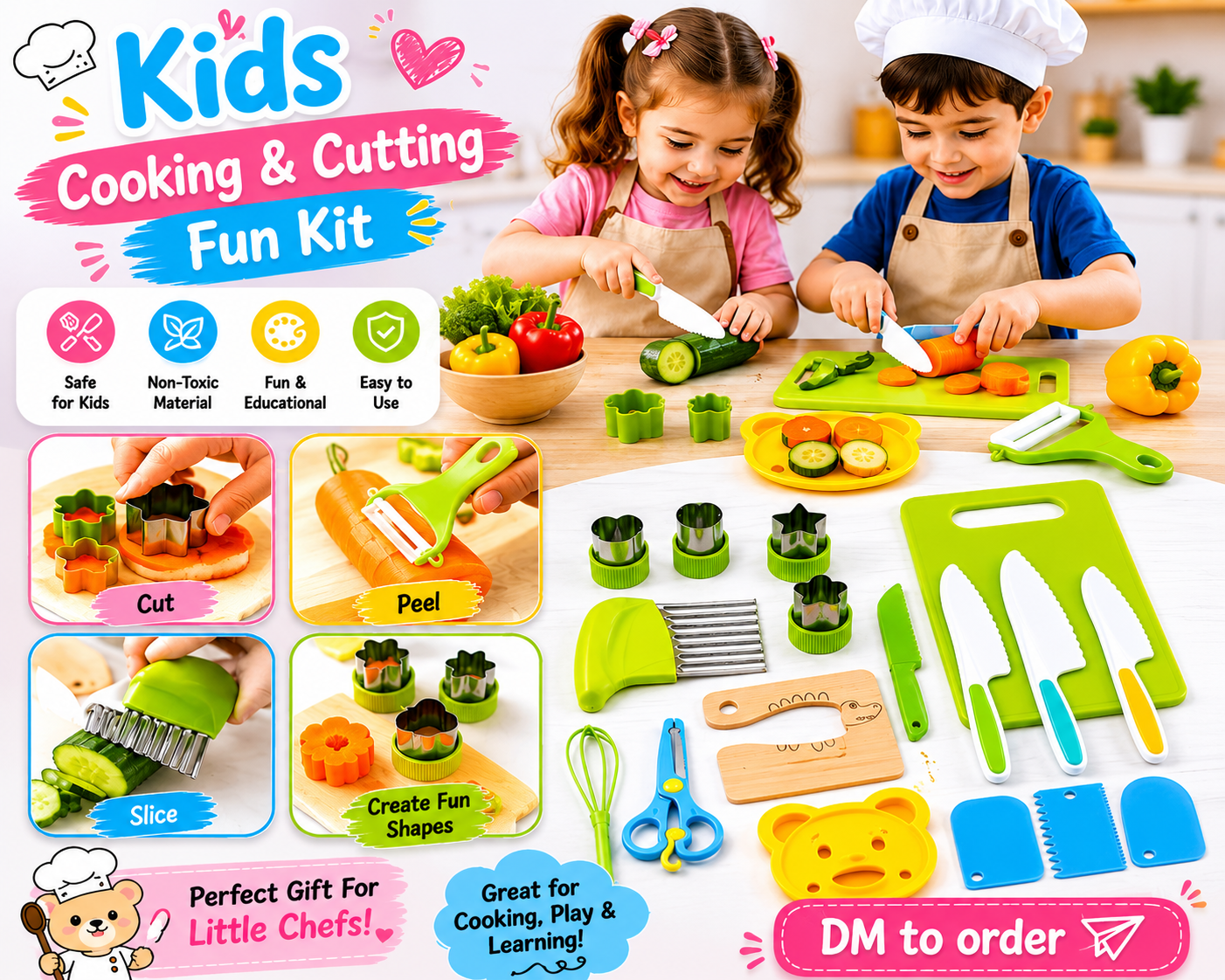 kids cooking set