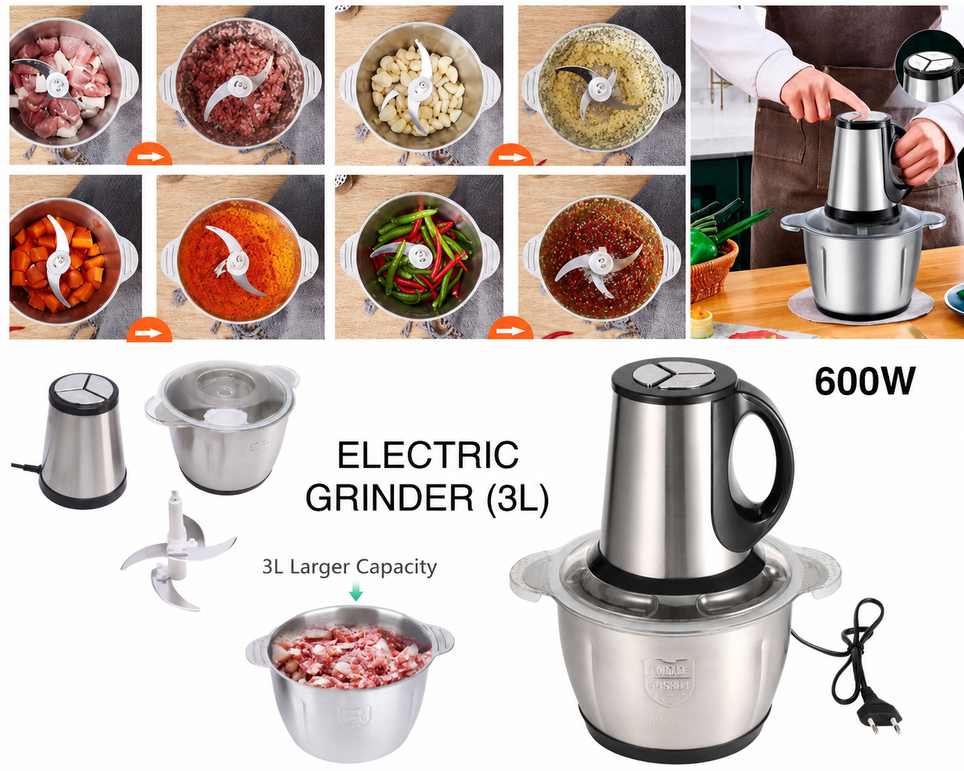 3L Electric Grinder from Hoffmans