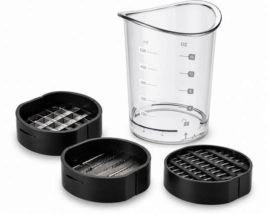 Slicer Cup with 3 interchangeable blades