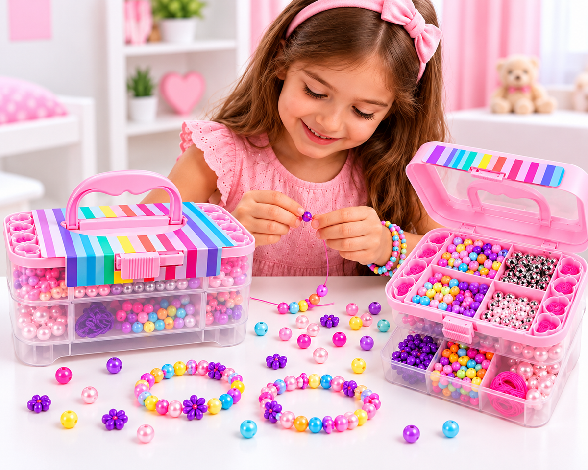 DIY Personalized Jewelry Box include 400+ beads