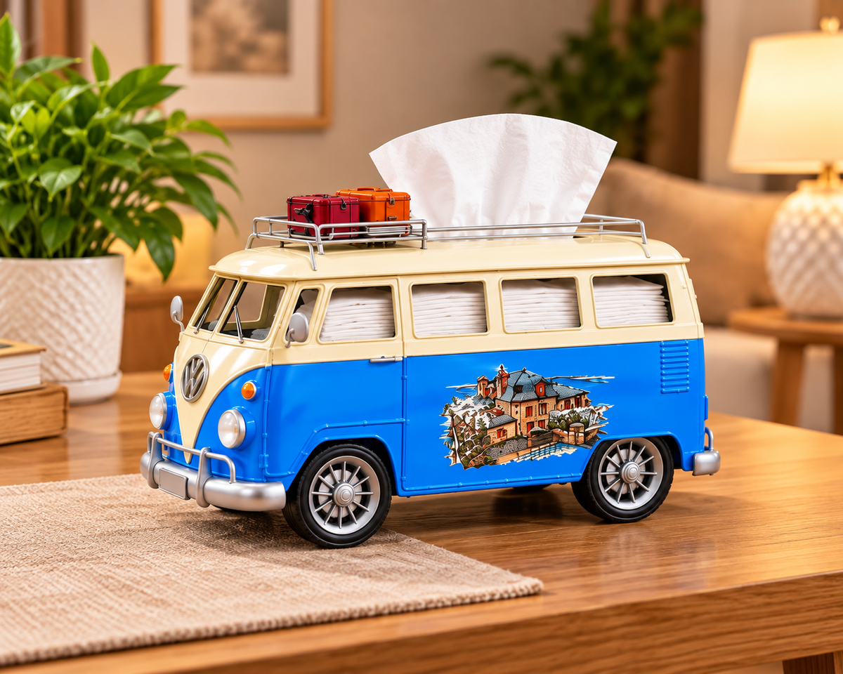 Retro Camper Van Tissue Dispenser