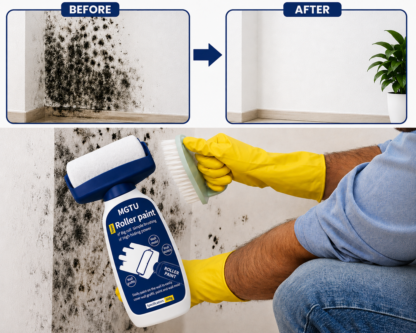 Wall Repair Roller Brush (500g)