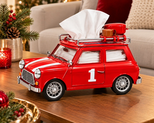Red Mini Car Tissue Holder (27 x 15 cm)
