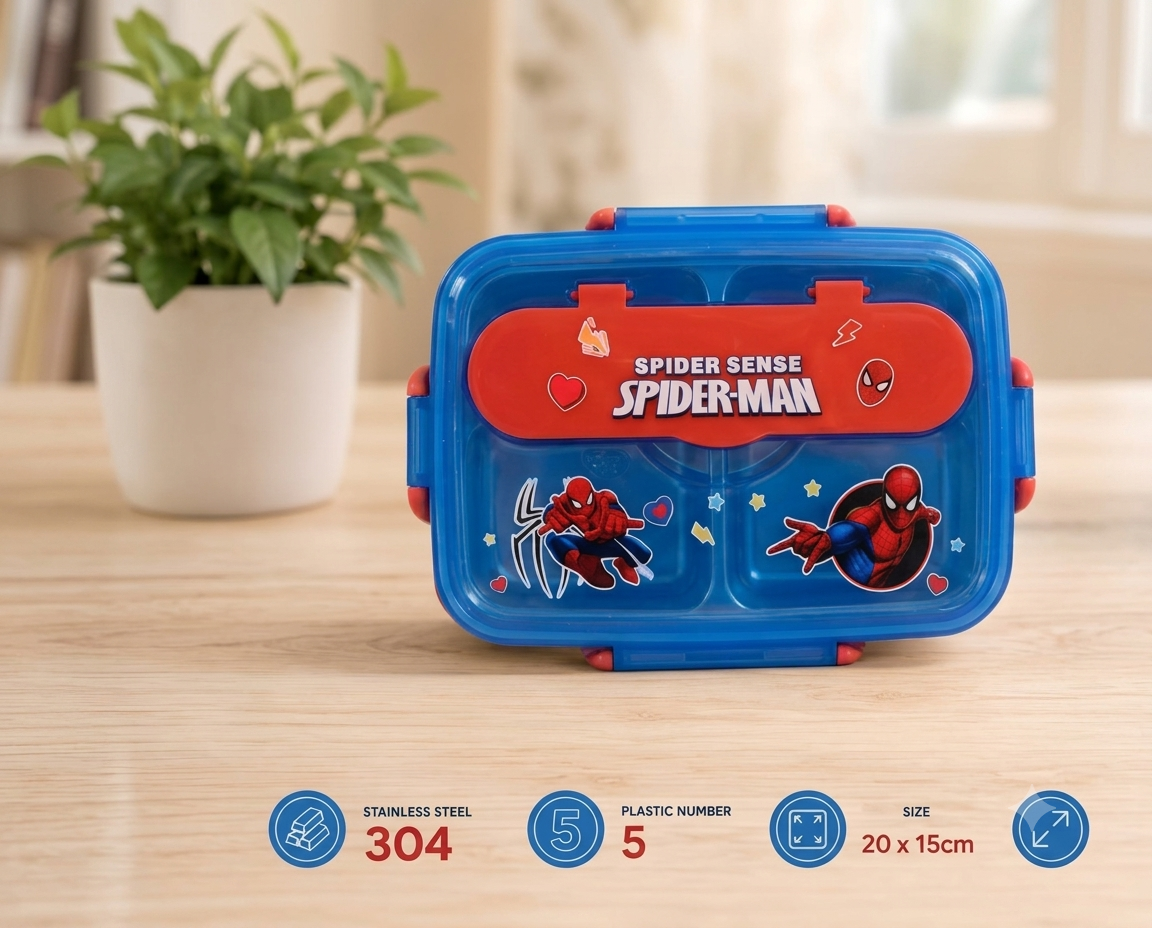 Stainless Steel Spider Man Lunch Box