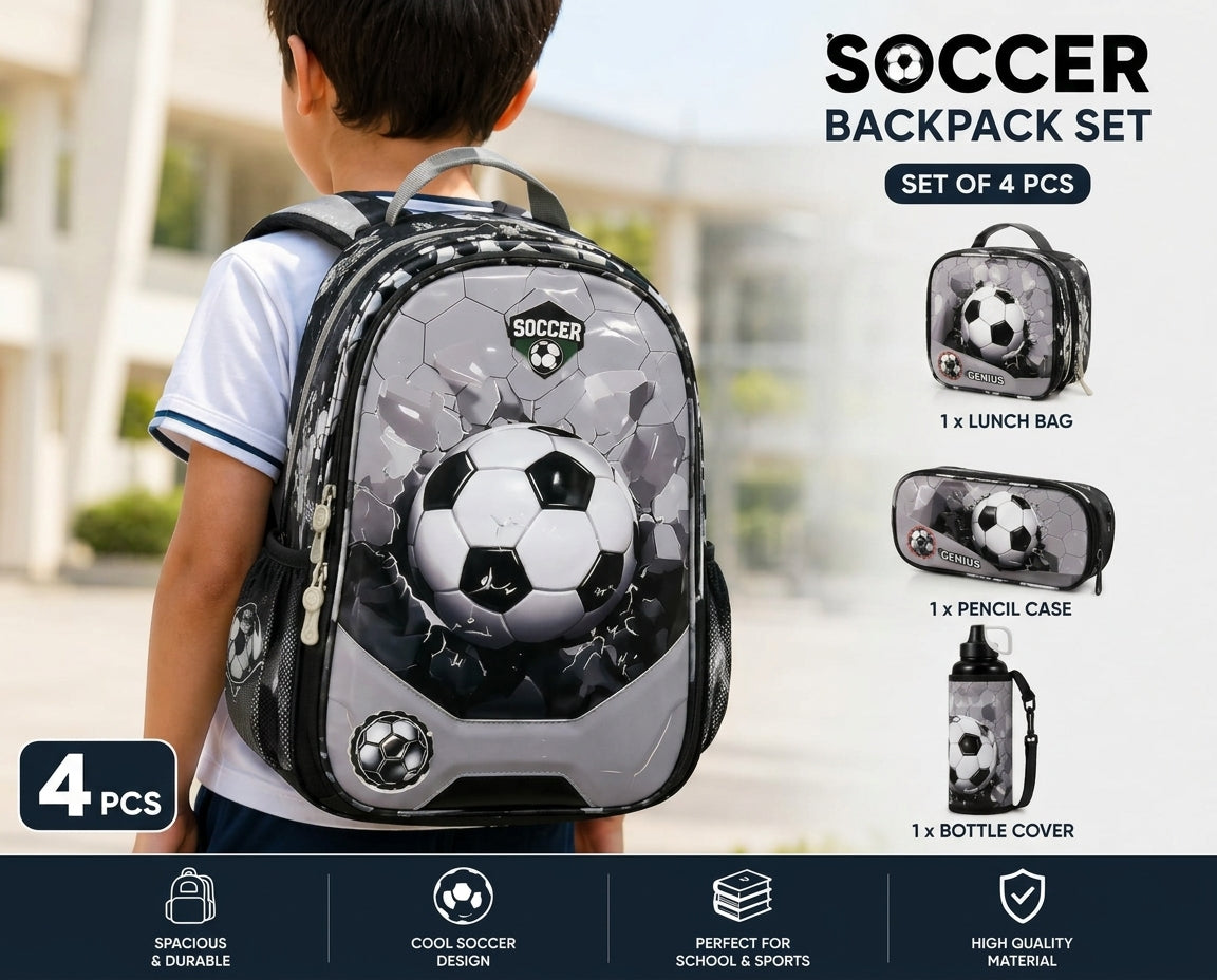 Soccer Backpack Set for Kids –40 cm