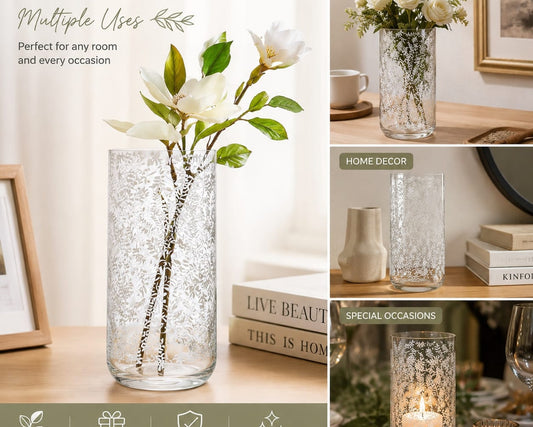 Decorative Glass Flower Vase