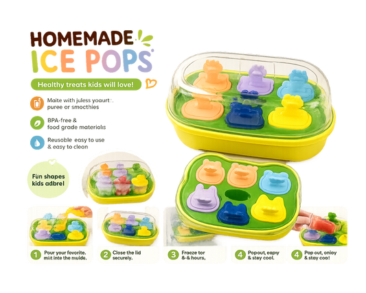 Ice Cream Popsicle Mold with Storage Lid