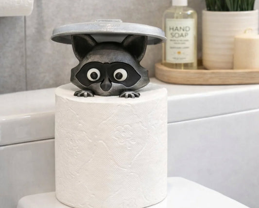 Raccoon Toilet Paper Holder