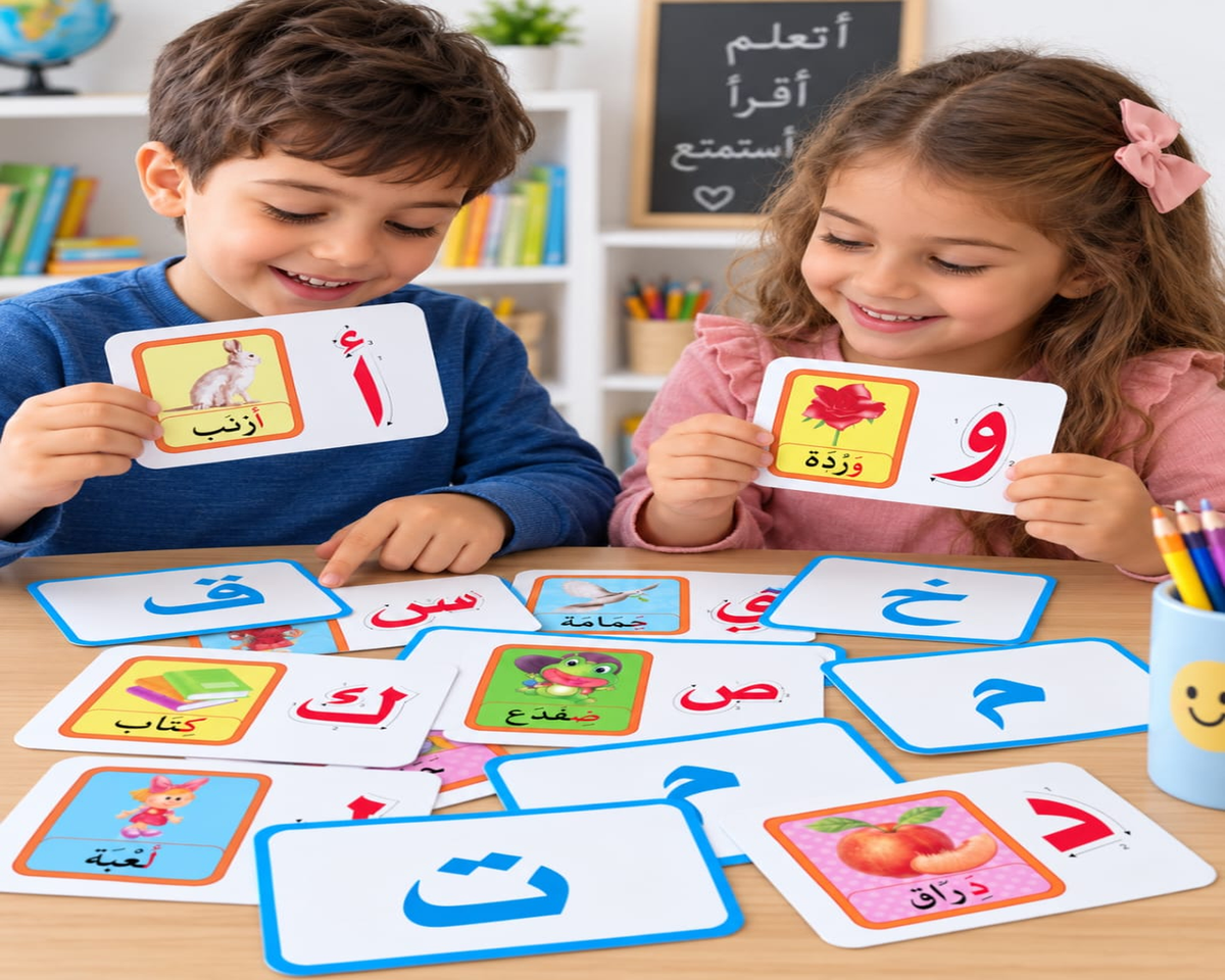 Arabic Letter Learning & Reading Cards (28 card)