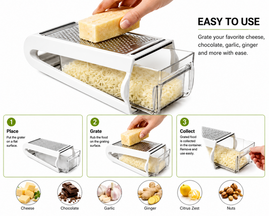 Cheese Grater with Container