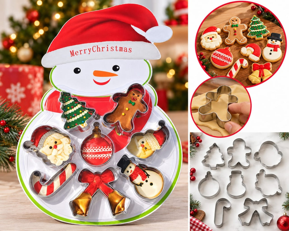 Christmas Cookie Cutters Set - 8 PCs