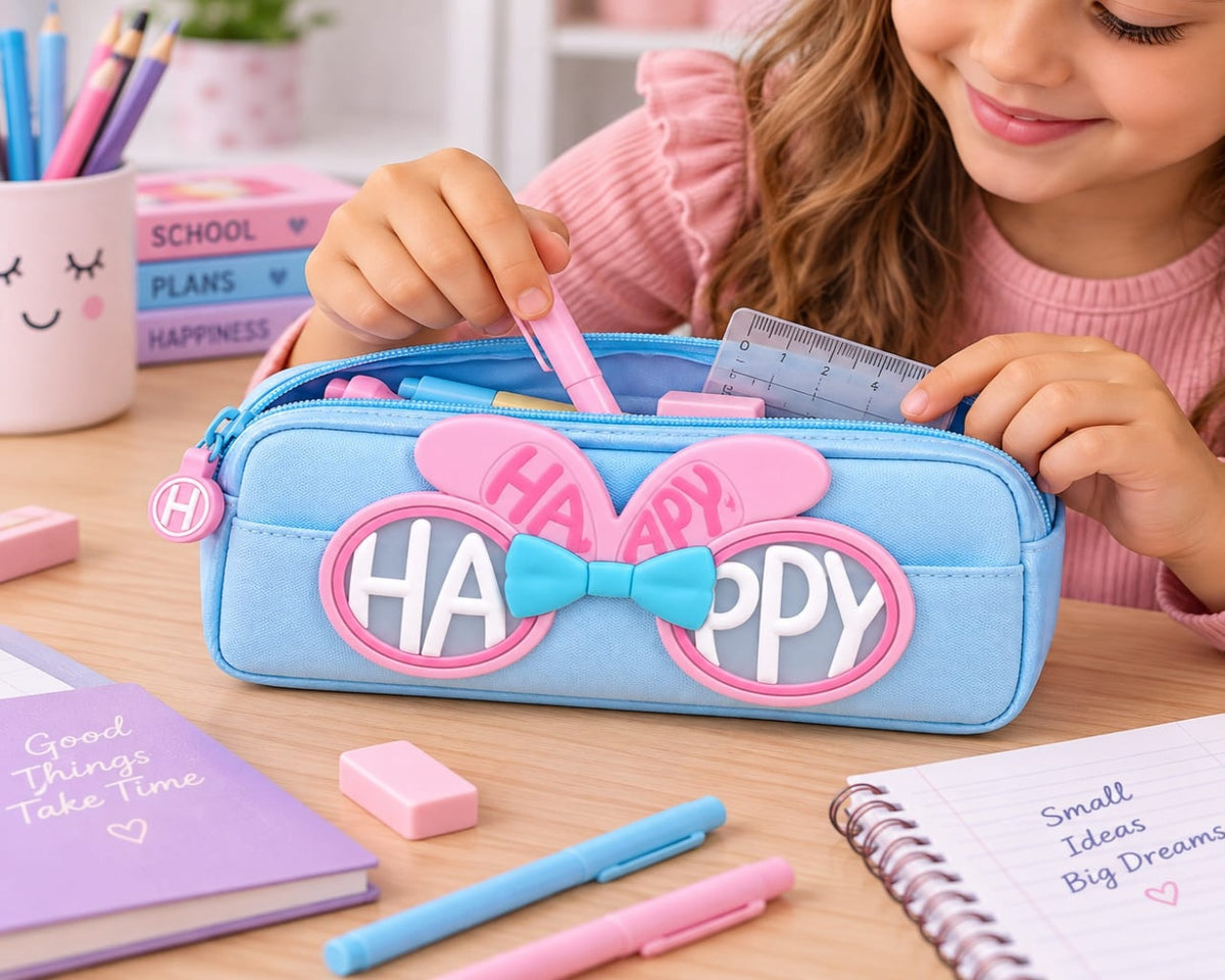 Cute Large School Pencil Pouch (20 cm X 9 cm)