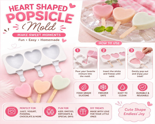 ICE POP MOLD Heart Shape