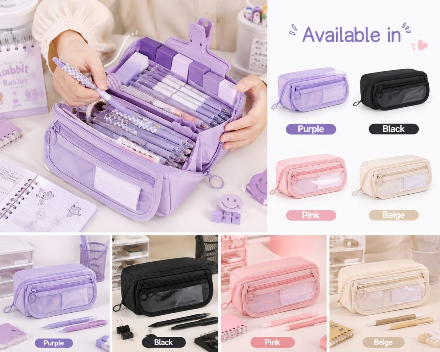 Large Capacity Pencil Case | Multi-Compartment