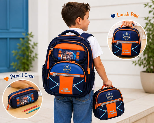 Boys 3-Piece School Bag Set