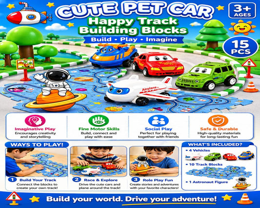 Cute Pet Car Track Set