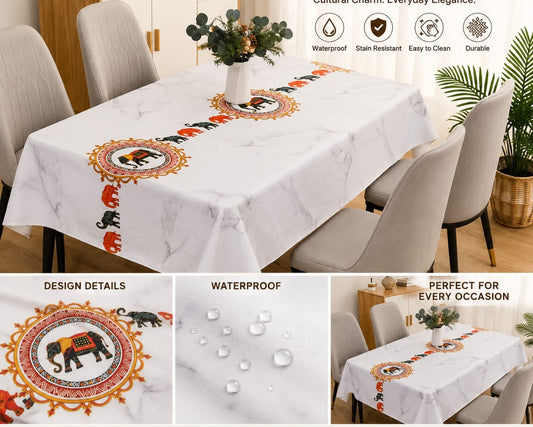 Waterproof Elephant Dining Table Cover