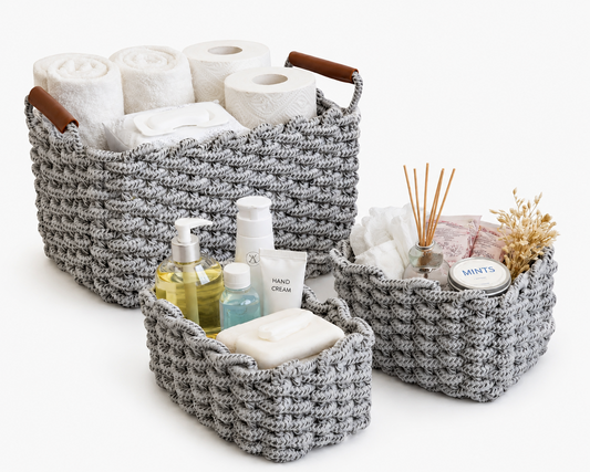 Woven Storage Basket Set of 3