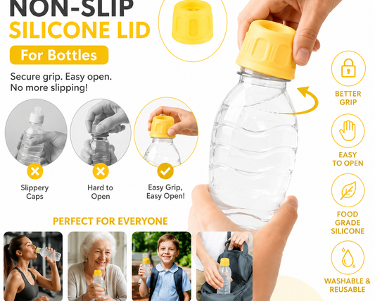 Ergonomic Non-Slip Silicone Bottle Lids